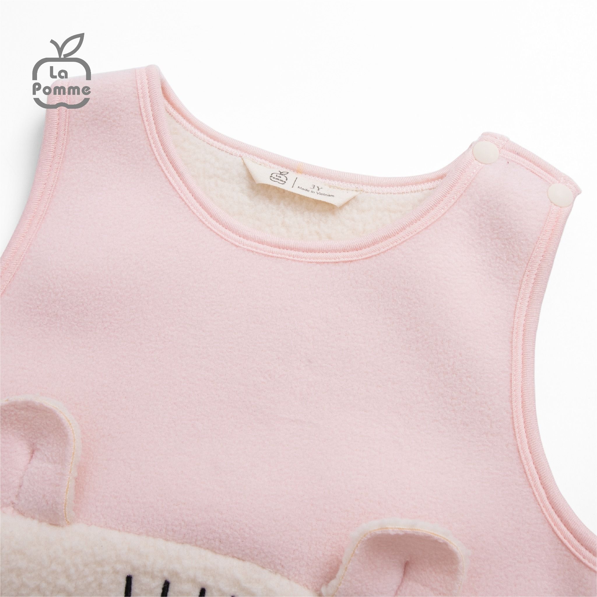 Áo Gile Fur La Pomme Baby Bear - Vàng