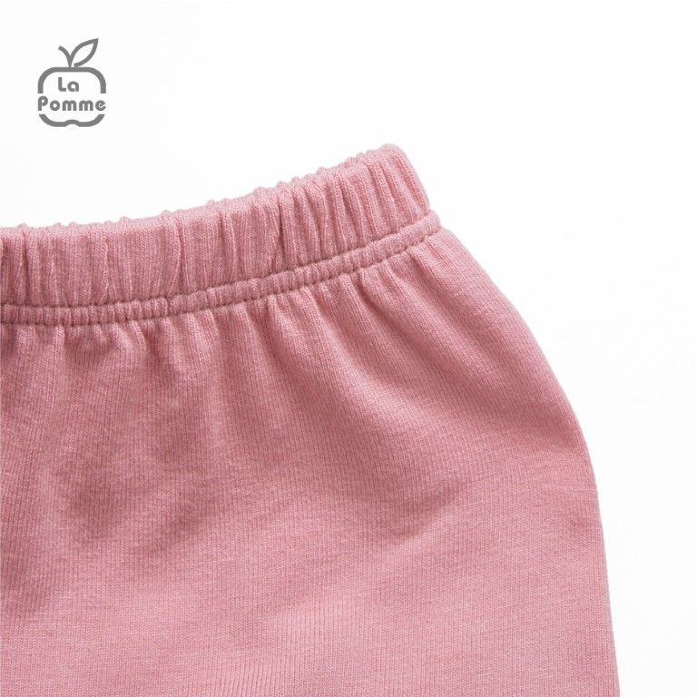 Bộ cộc tay La Pomme Teddy Bear - Hồng cam