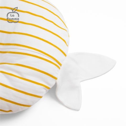  Gối sơ sinh nhân đôi vỏ gối La Pomme Baby Fish - Trắng vàng 