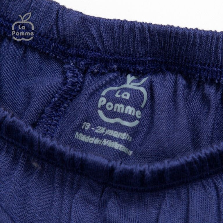 Bộ cộc tay La Pomme Teddy Bear - Cam nhạt