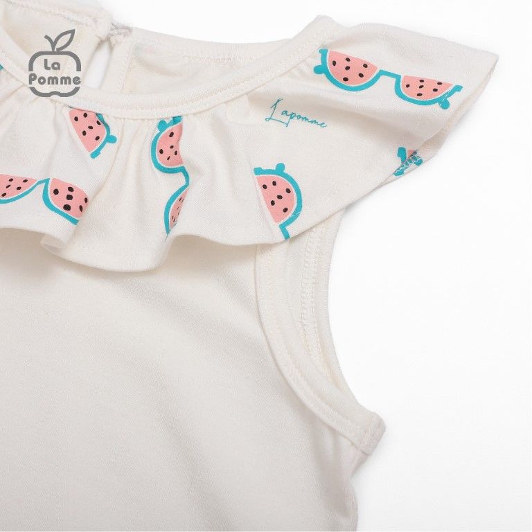 Bộ cộc tay La Pomme Baby Girl - Hồng
