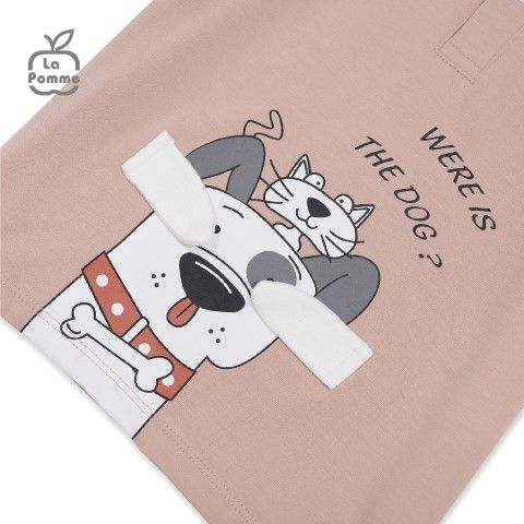 Bộ cộc tay La Pomme chó Đốm tay lật ú oà - Be