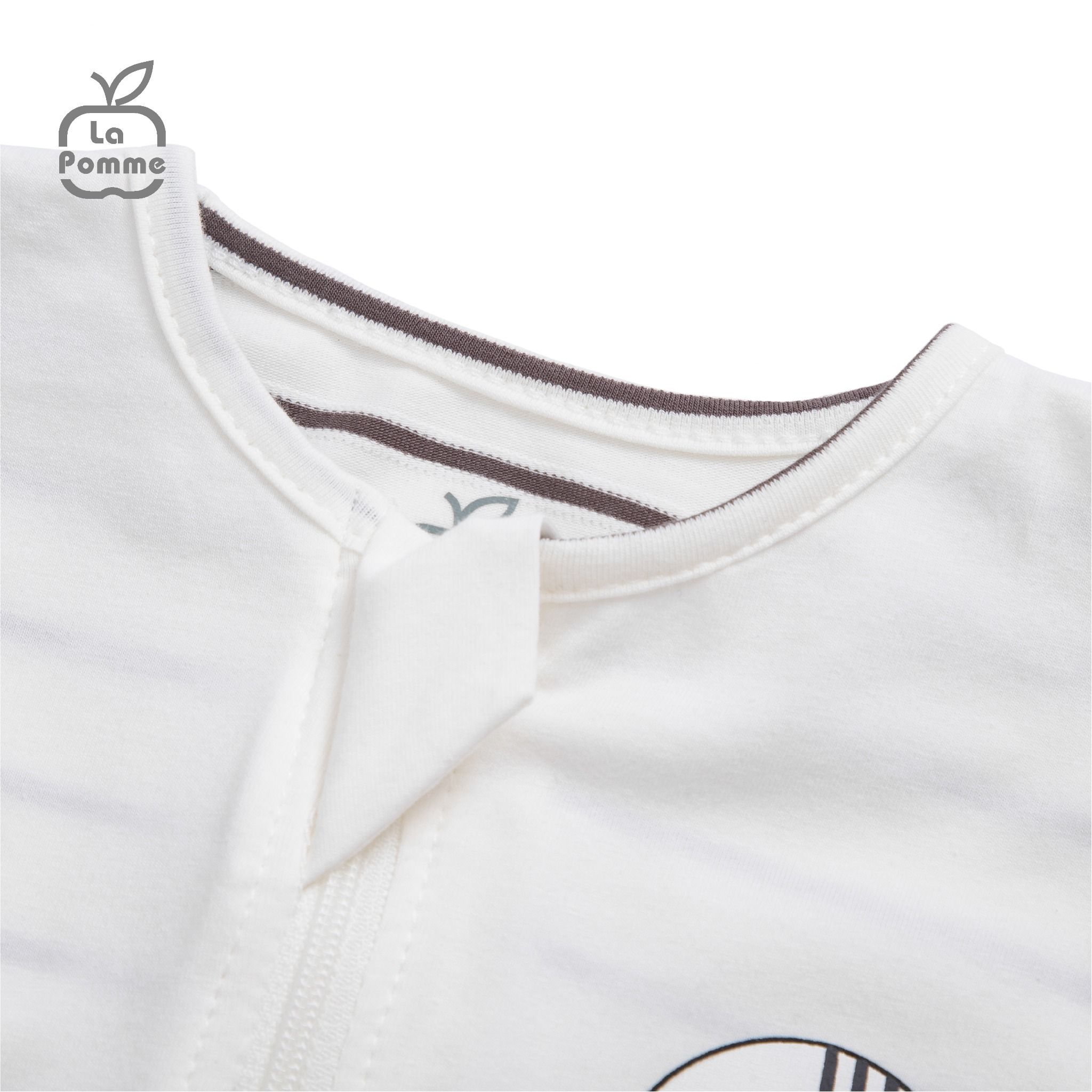 Nhộng chũn ngủ sơ sinh La Pomme Baby Fish - Trắng ghi