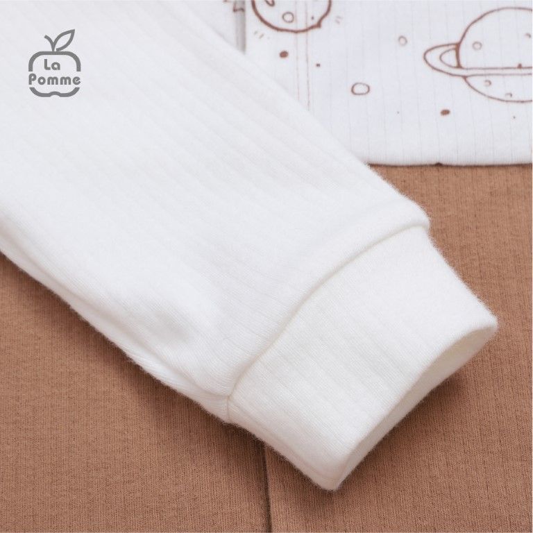 Bộ Dài Tay La Pomme Cúc Giữa Fun Galaxy - Hồng