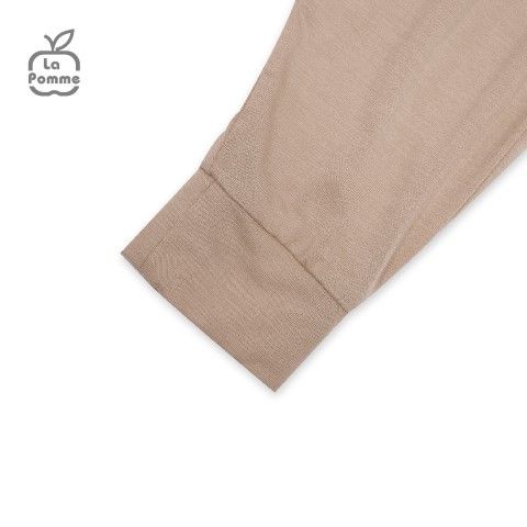 Bộ dài tay La Pomme cúc lệch gấu nhỏ ú oà - Be