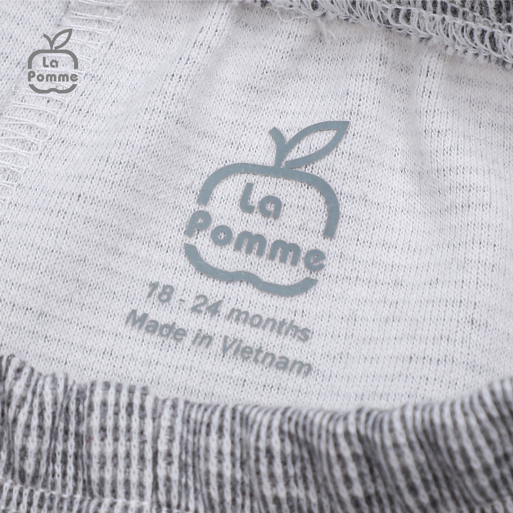 Bộ dài tay La Pomme Sóc nâu đuôi dài - Đỏ