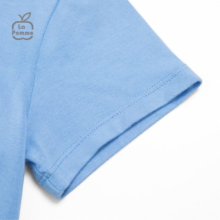 Bộ cộc tay La Pomme Teddy Bear - Xanh