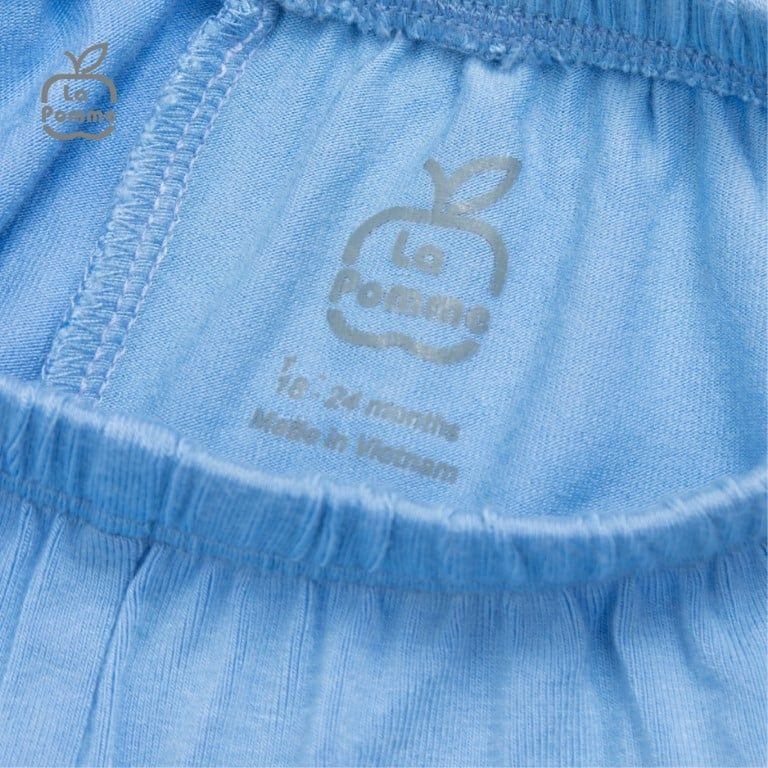 Bộ cộc tay La Pomme Teddy Bear - Hồng đỏ
