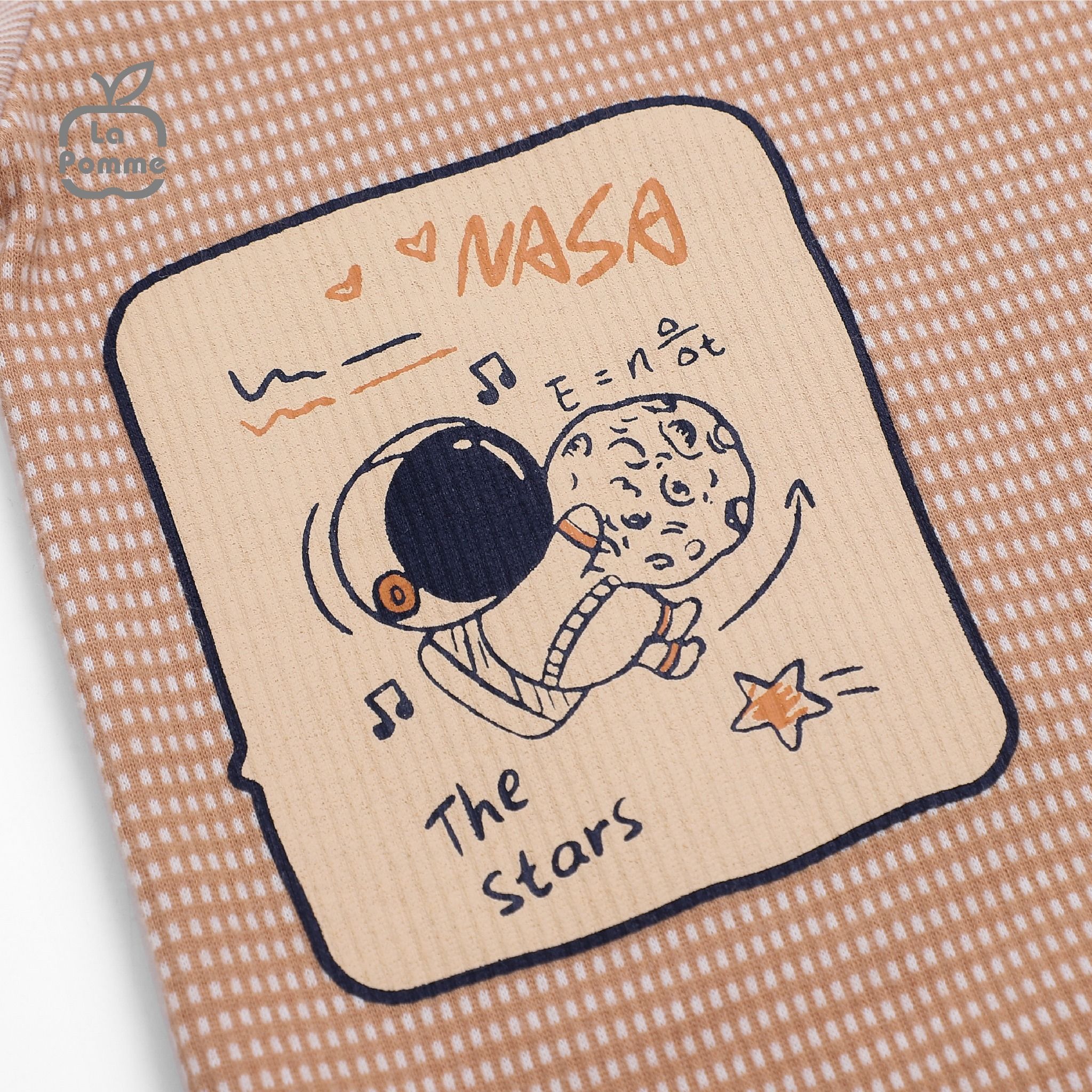 Bộ dài tay La Pomme NASA Station - Nâu