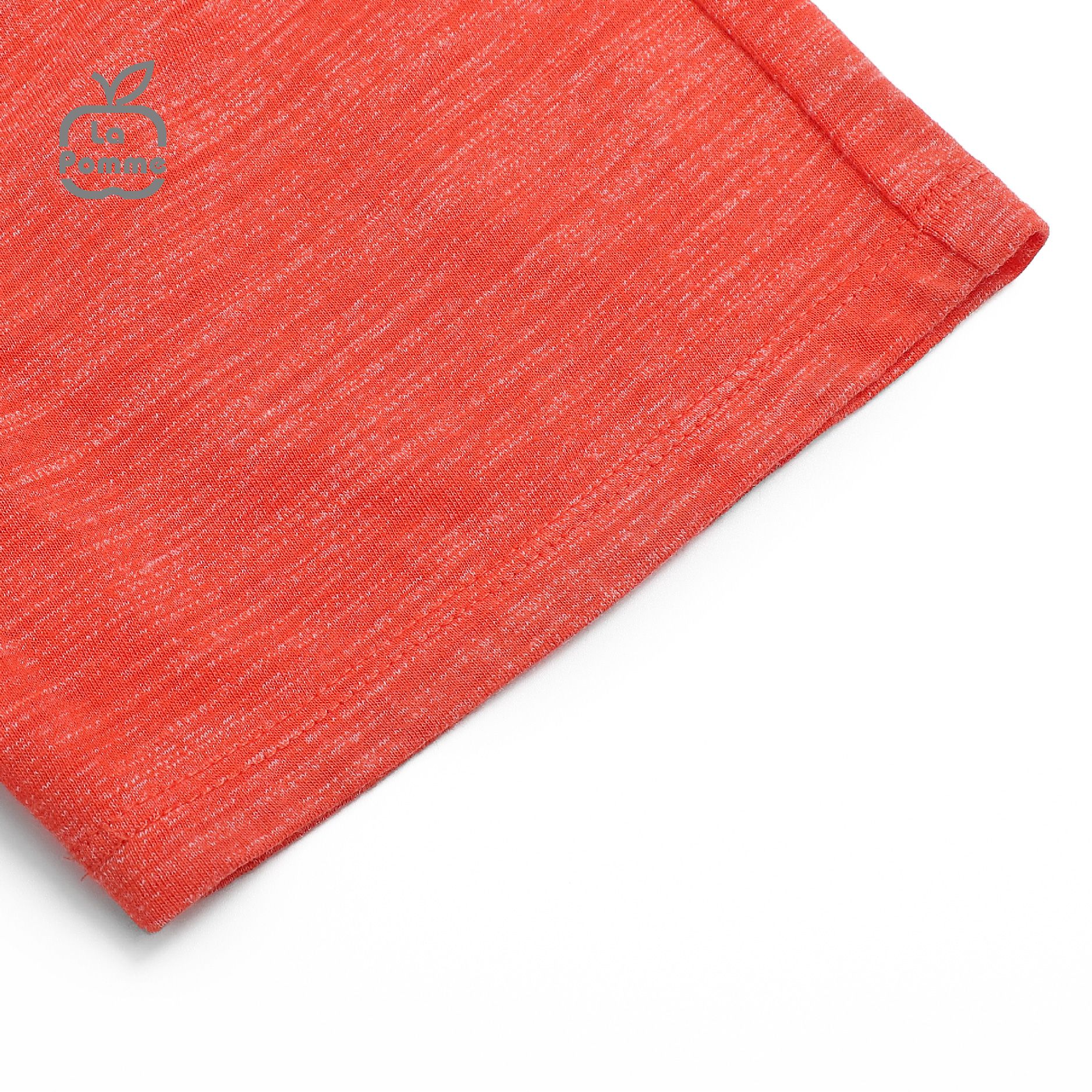Bộ cộc tay La Pomme Raglan cún nhỏ - Đỏ