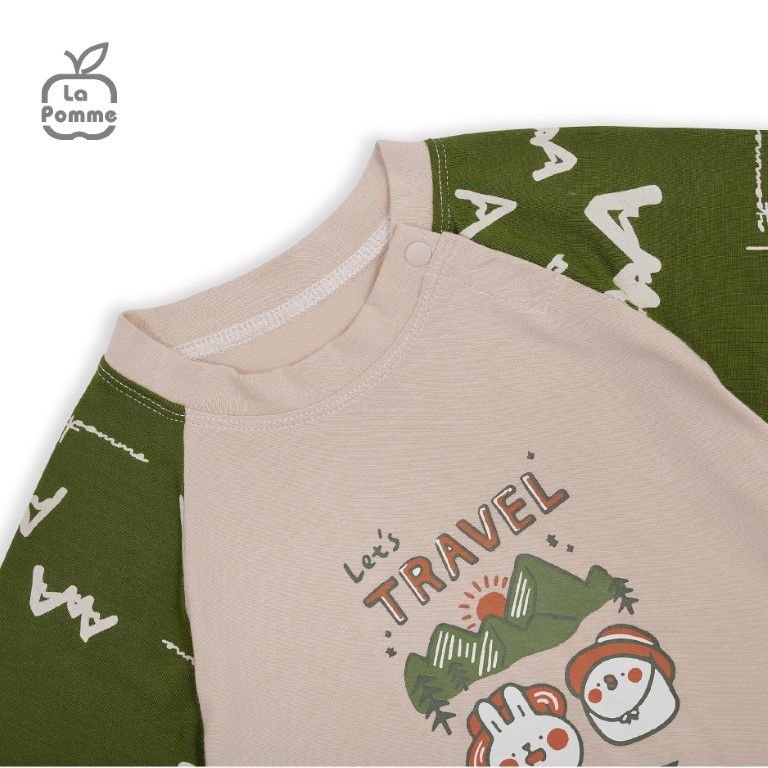 Bộ cộc tay La Pomme chuyến dã ngoại mùa hè - Xanh