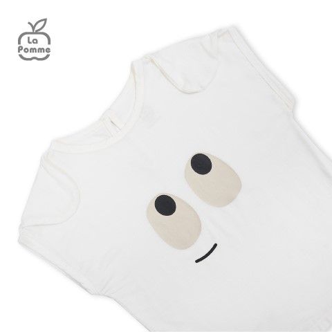 Bộ cộc tay La Pomme giả váy Sparkling Eyes - Trắng
