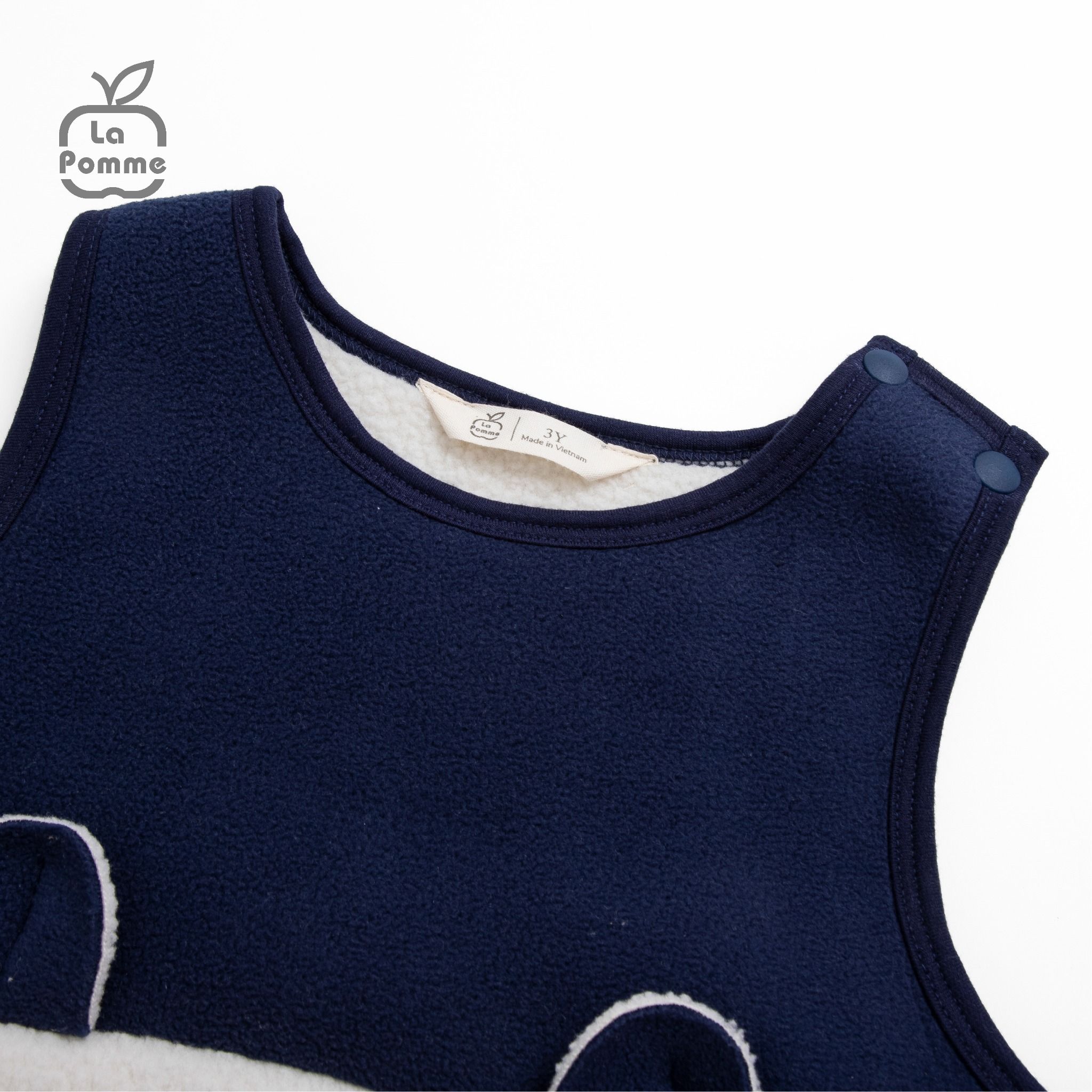 Áo Gile Fur La Pomme Baby Bear - Hồng