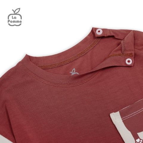 Bộ cộc tay La Pomme mèo Lật mở ú oà - Xanh