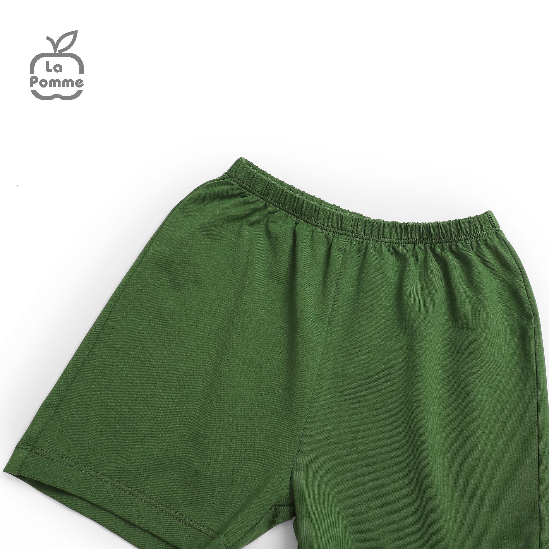 Bộ cộc tay La Pomme Gấu dưa hấu - Xanh