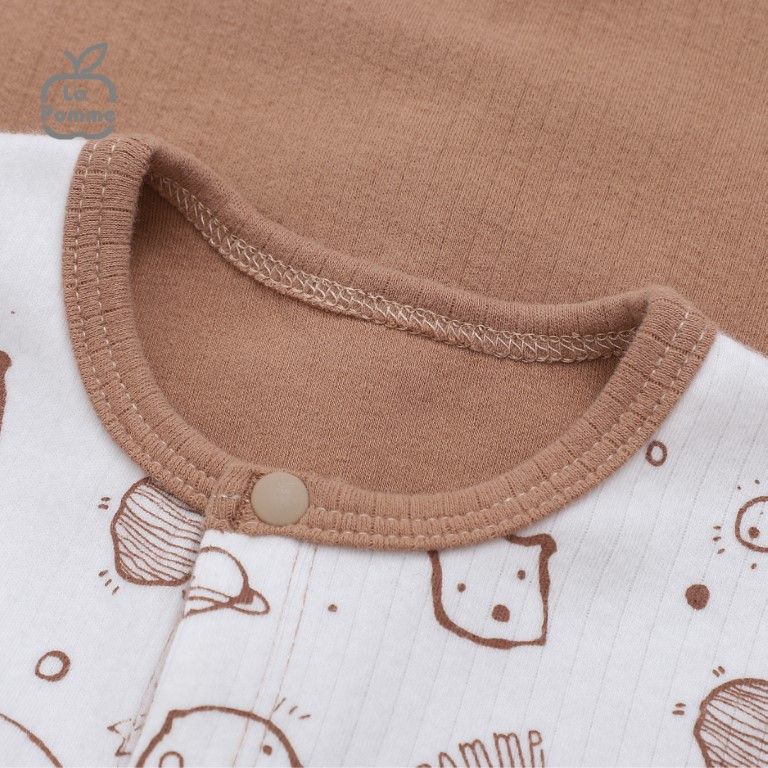 Bộ Dài Tay La Pomme Cúc lệch Fun Galaxy - Hồng