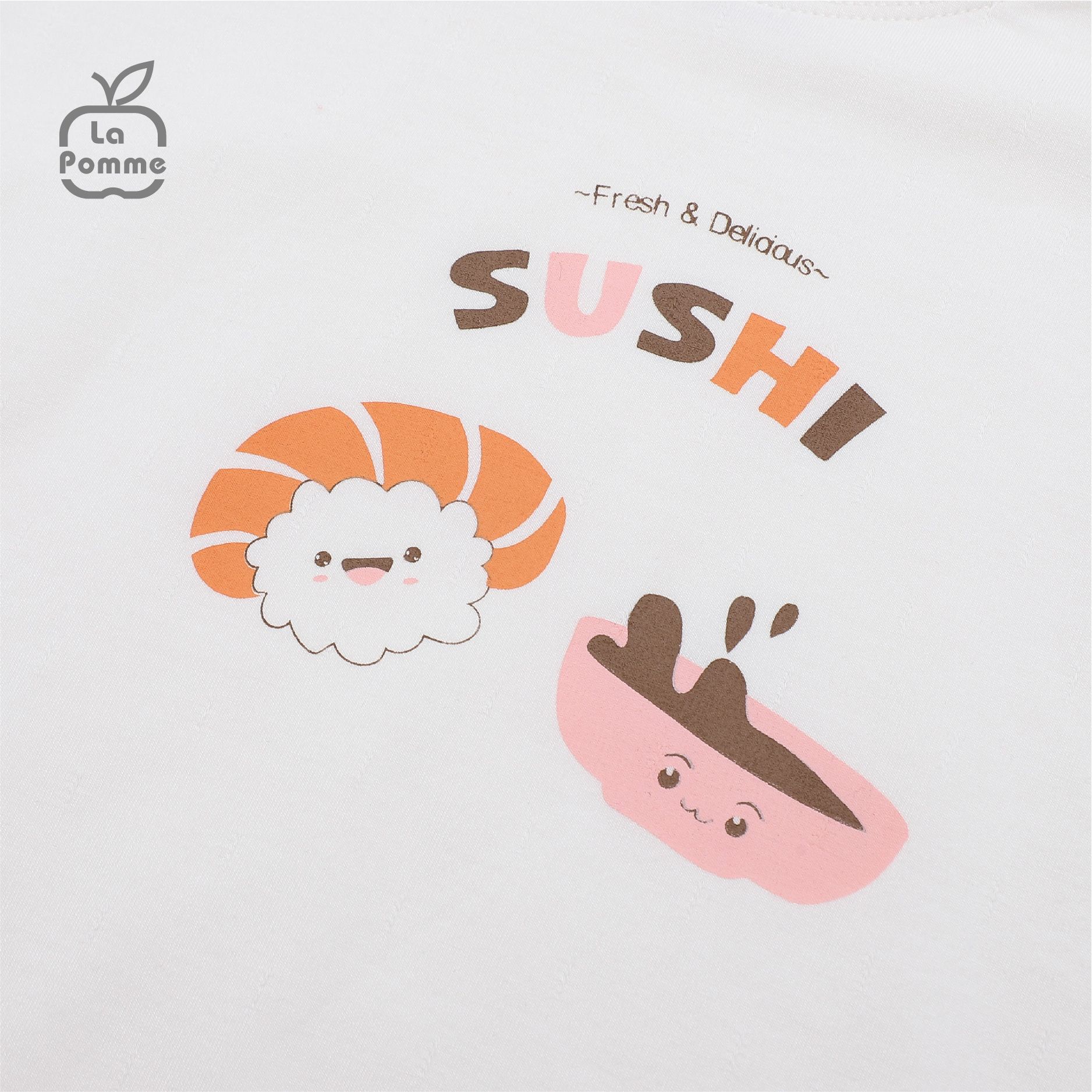 Bộ dài tay La Pomme Cuộn Sushi - Hồng