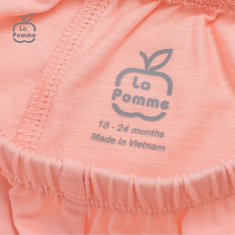 Bộ cộc tay La Pomme Baby Girl - Hồng
