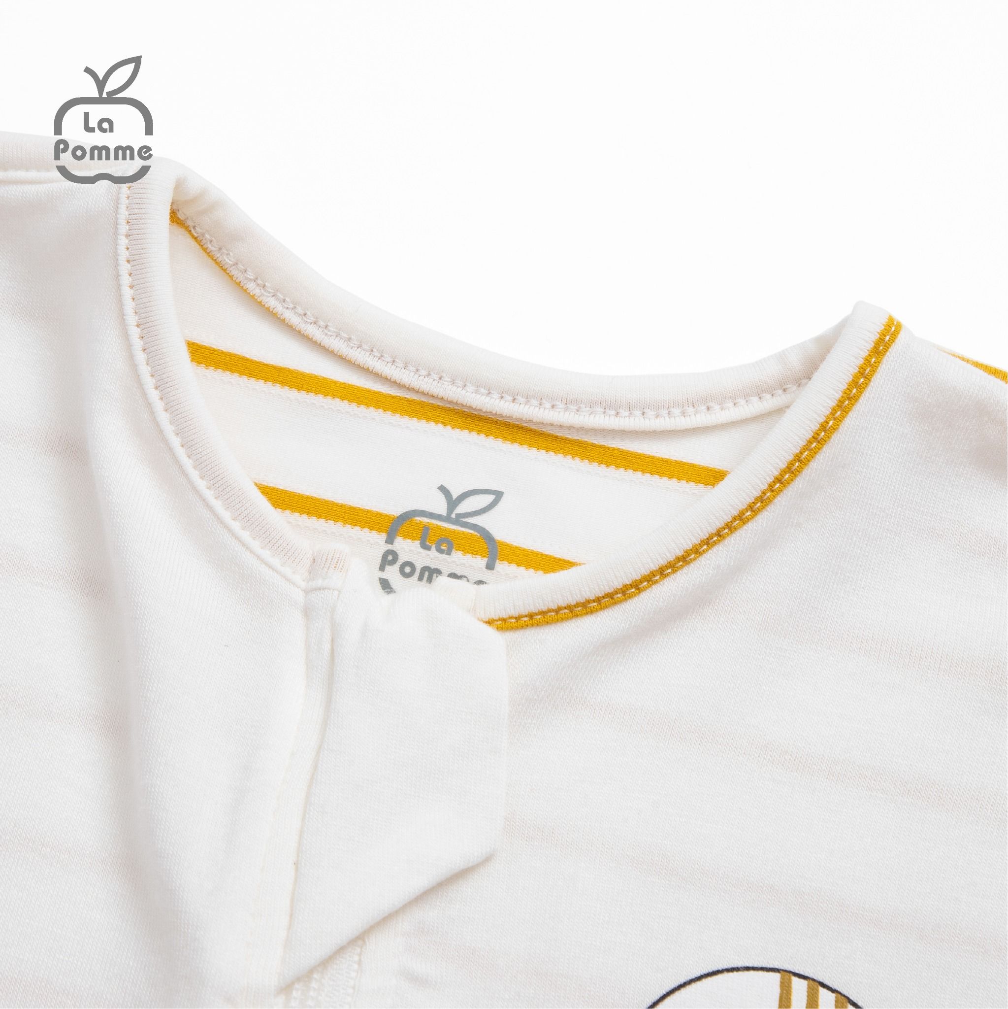 Nhộng chũn ngủ sơ sinh La Pomme Baby Fish - Trắng ghi