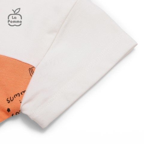 Bộ cộc tay La Pomme Summer Fruits - Cam