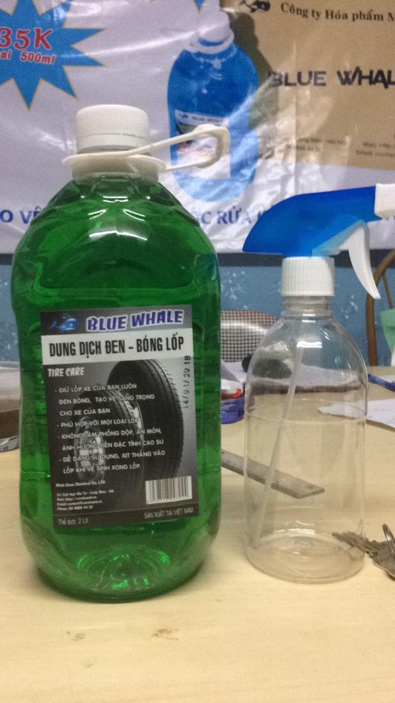 Dung dịch đen - bóng lốp _ Can 2 lít