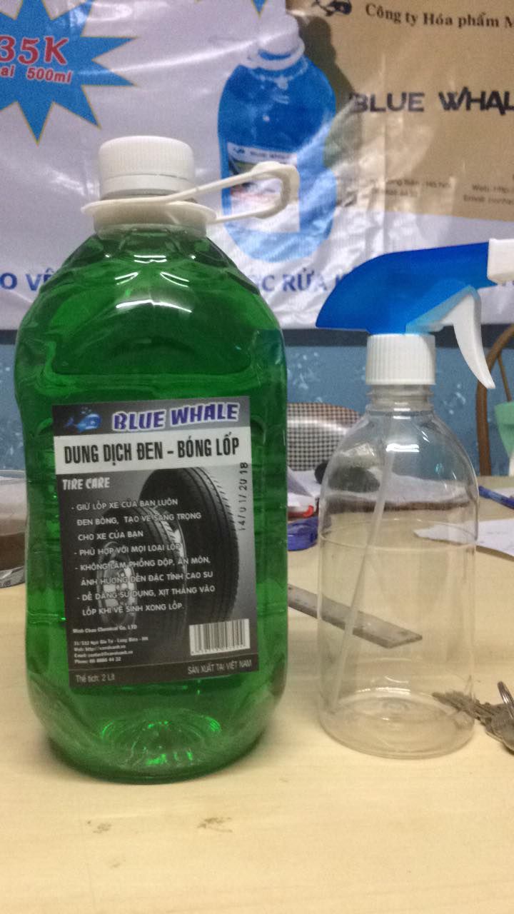 Dung dịch đen - bóng lốp _ Can 2 lít