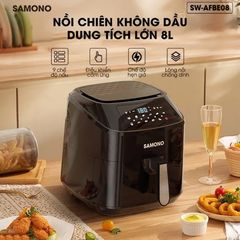 Nồi chiên không dầu SAMONO SW-AFBE08 8 lít – Công suất 1600W