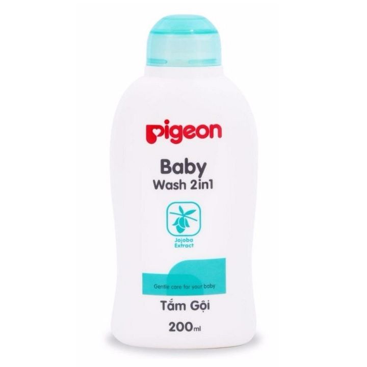 Sữa tắm gội toàn thân Pigeon Baby 2 trong 1 chai 200ml