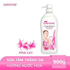 Sữa tắm trắng da hương nước hoa Gervenne tinh chất sữa dê và hương Lily 900g