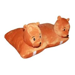 Gối đi xe máy 2 đầu hình Gấu Pooh (màu nâu)