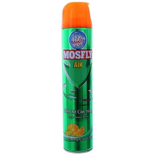 Bình xịt côn trùng Mosfly AIK hương cam chanh 600ml