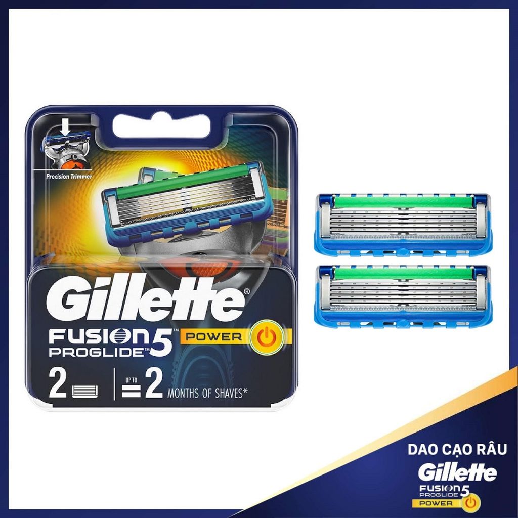 Lưỡi dao cạo râu Gillette Fusion5 Proglide Power cao cấp