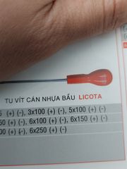 Tô vít BẦU licota 5x100 (-)