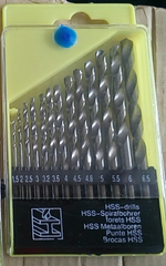 Bộ mũi khoan sắt 13Món (1.5-6.5)(hộp vàng đen)
