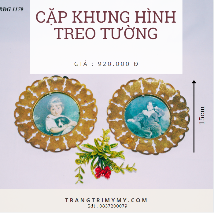 Cặp khung hình treo tường hình hoa  (ARĐG 1179 )