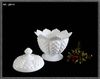 Hủ pha lê màu sữa ( Antique Milk Glass ) QB 63