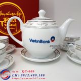 Bộ ấm chén in logo VietinBank