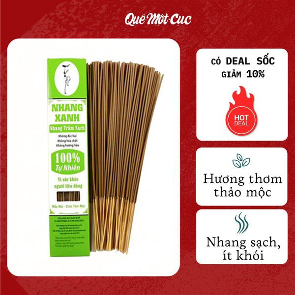  NHANG XANH KHÔNG HÓA CHẤT QUÊ MỘT CỤC 