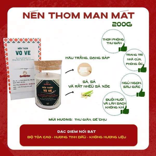  NẾN THƠM VO VE - KHẮC TINH CỦA TỤI MUỖI KHÓ ƯA 