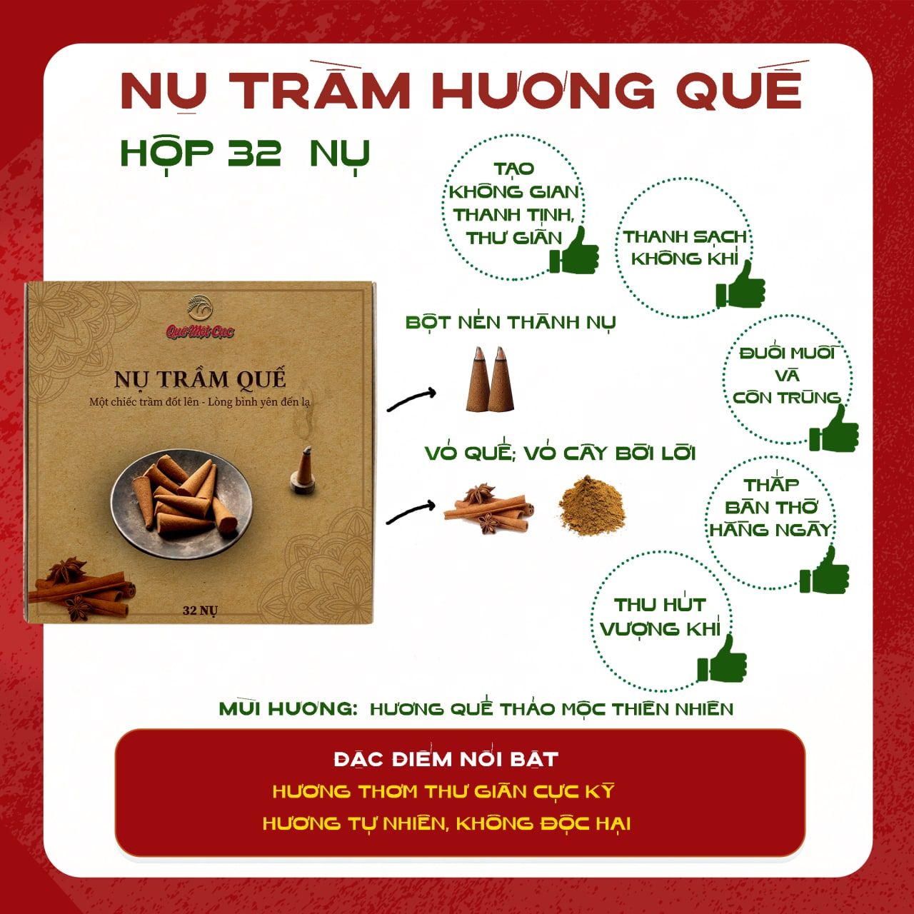  NỤ TRẦM HƯƠNG QUẾ - NỤ TRẦM HƯƠNG THIÊN NHIÊN 