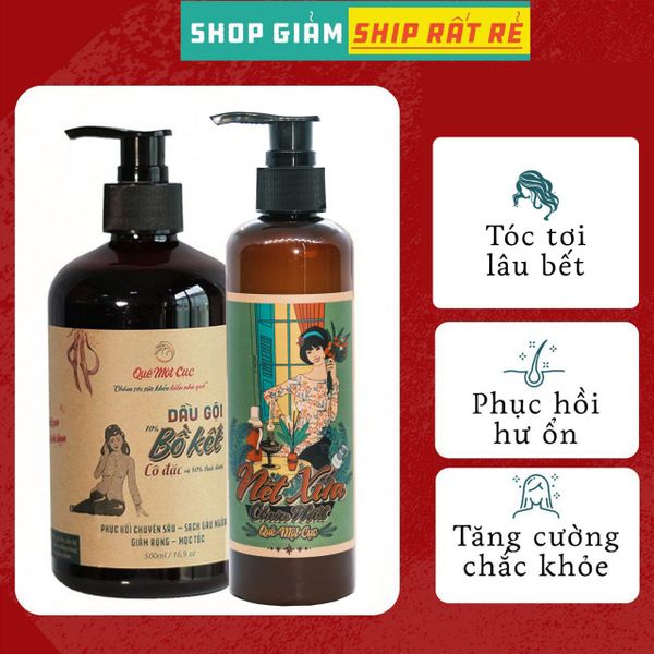  COMBO GỘI - XẢ THIÊN NHIÊN CHĂM SÓC TÓC MỀM MƯỢT 