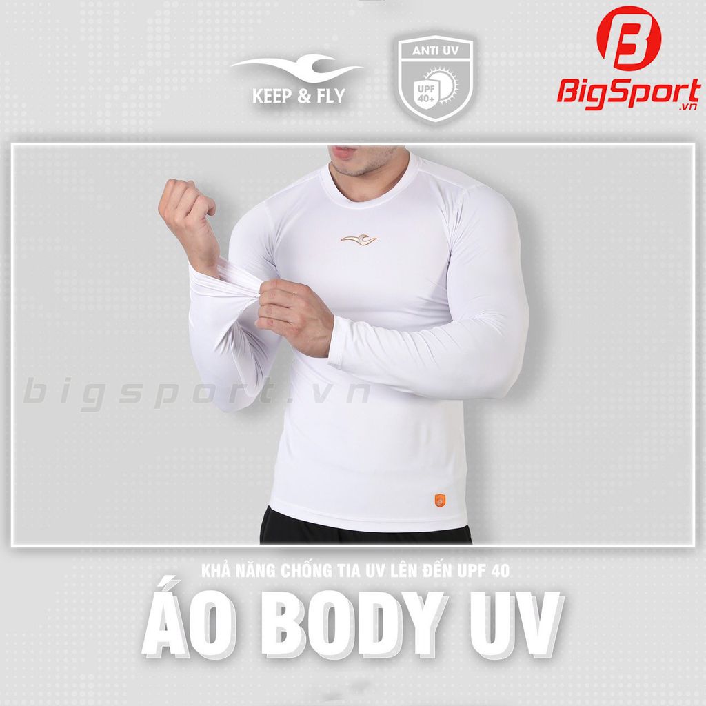 Áo body Keep Fly UV chính hãng màu trắng