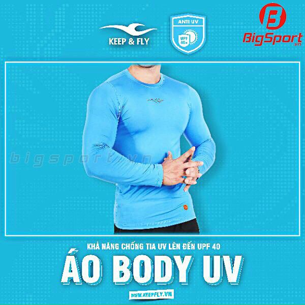 Áo body Keep Fly UV chính hãng màu xanh ya