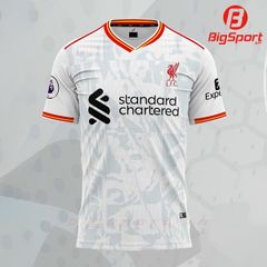 Áo bóng đá Liverpool sân khách 2024 - 2025 màu trắng