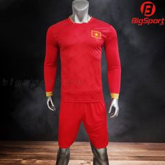 Áo đá bóng dài tay đội tuyển Việt Nam sân nhà 2022 - 2023 màu đỏ