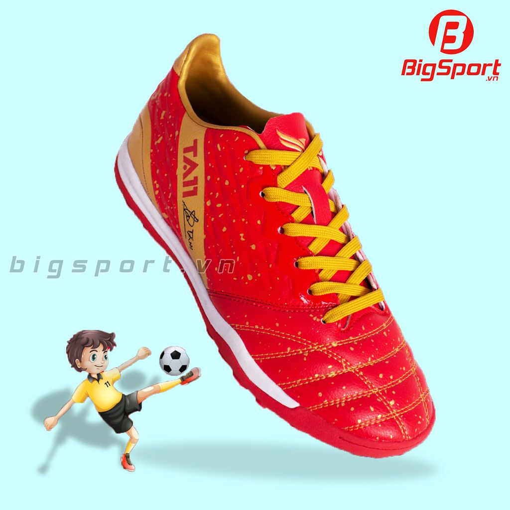 Giày đá bóng trẻ em Kamito Tuấn Anh - TA11 màu đỏ