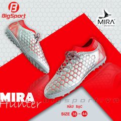 Giày đá bóng sân cỏ nhân tạo Mira Hunter màu bạc