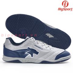 Giày Futsal Pan Tango 2 chính hãng màu bạc phối navy