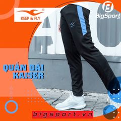 Quần dài thể thao Keep Fly Kaiser chính hãng màu đen xanh ya