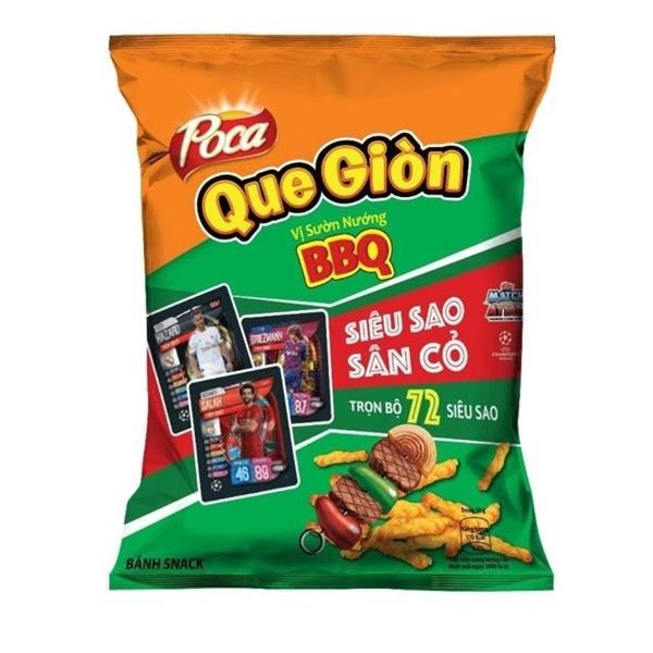 Bim Bim Poca Que Giòn Sườn Nướng Bbq Gói 30g